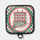 クリスマスムービーマラソンレトロマーキーフェスティバル 鍋敷き (正面)