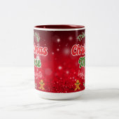 クリスマスムービー視聴用マグカップ、クリスマスマグカップ ツートーンマグカップ (中央)