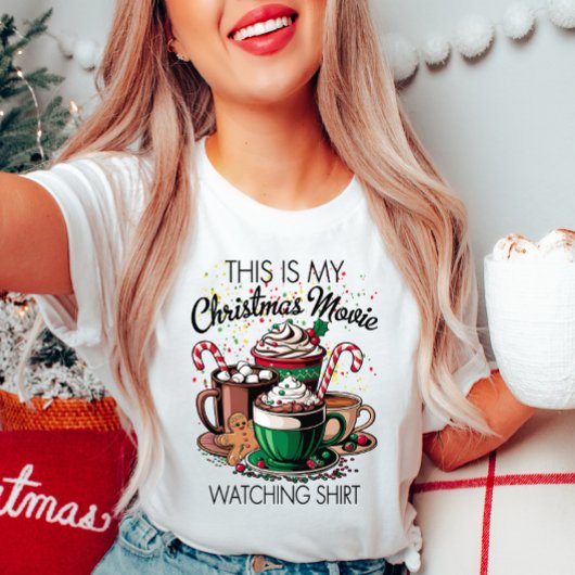 クリスマスムービー視聴Tシャツ Tシャツ
