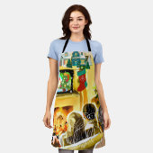 クリスマスムービー エプロン (着用した状態)