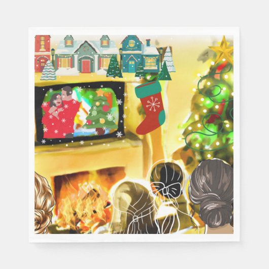 クリスマスムービー スタンダードランチョンナプキン (正面)