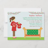 クリスマスムームベビーシャワーパーティの招待状 招待状 (正面)