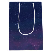 クリスマスムーンオーナメントオンパーム ミディアムペーパーバッグ (裏面)