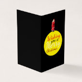 クリスマスムーンファミリーフォトクリスマスカード 名刺 (外部)