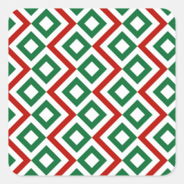 クリスマスメアンダー スクエアシール