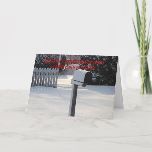 クリスマスメイルボックスクリスマスカード シーズンカード (正面)
