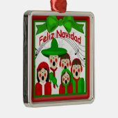 クリスマスメキシカンカロラーズファミリーファイブオーナメント メタルオーナメント (右)