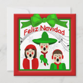 クリスマスメキシコカロラーズ家族の挨拶 シーズンカード (正面)