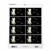 クリスマスメスギフトラベル ラベル (フルシート)