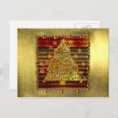 クリスマスメタルツリー シーズンポストカード (正面/裏面)