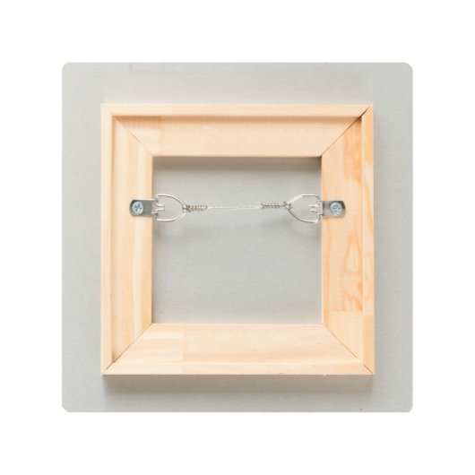 クリスマスメタルプリントかわいいベビーフクロウとギフト メタルプリント (裏面)