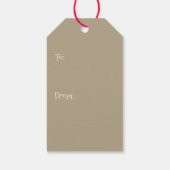 クリスマスメダリオンカスタムの写真と挨拶 ギフトタグ (裏面)