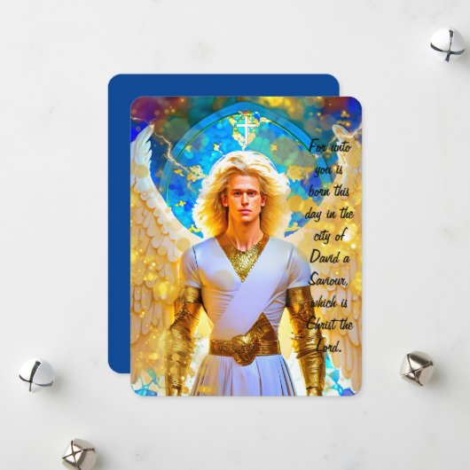 クリスマスメッセンジャーホリデーカード シーズンカード (正面/裏面インサイチュ)