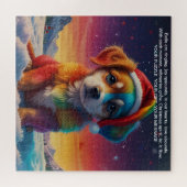 クリスマスメッセージの喜び ジグソーパズル (横)