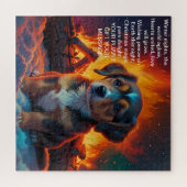 クリスマスメッセージの喜び ジグソーパズル (横)