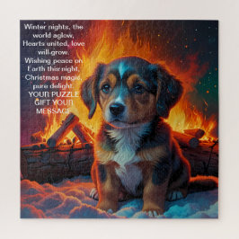 クリスマスメッセージの喜び ジグソーパズル