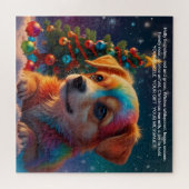 クリスマスメッセージの喜び ジグソーパズル (横)