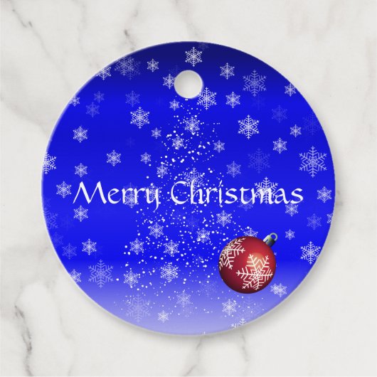 クリスマスメッセージカード フェイバータグ (正面)