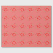 クリスマスメッセージギフトラップ ラッピングペーパー (フラット)