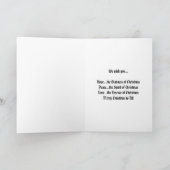 クリスマスメッセージグリーティングカード シーズンカード (内部)