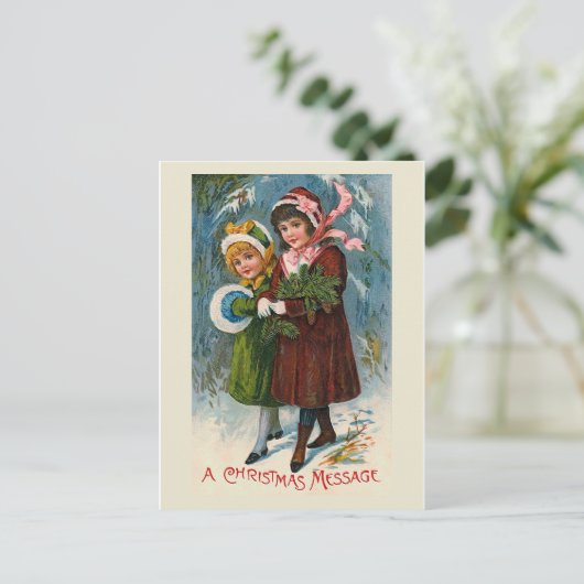 「クリスマスメッセージ」のはがき シーズンポストカード (スタンド正面)