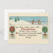 クリスマスメッセージ ポストカード (正面/裏面)