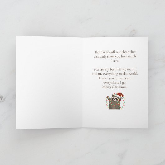 クリスマスメッセージ ワイルドラコンの幸せを願って Ca カード (内部)