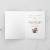 クリスマスメッセージ ワイルドラッコが幸せを願う カード (内部)