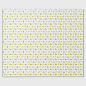 クリスマスメドレベージュトインデナーラッピング紙 ラッピングペーパー (フラット)