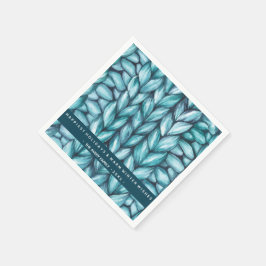 クリスマスメニパーソナライズされたット スタンダードカクテルナプキン