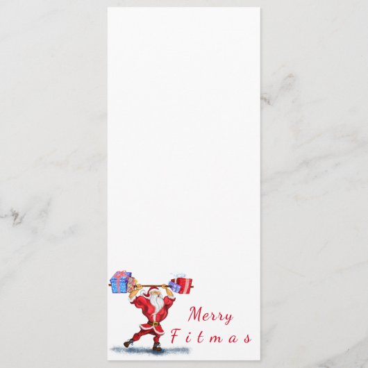 クリスマスメニューサンタクロースとギフトおもしろい- メニュー (裏面)