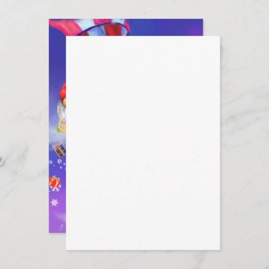 クリスマスメニュー格言とバルーンギフト与え付き メニュー (正面/裏面)