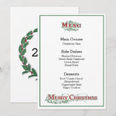 クリスマスメニュー メニュー (正面/裏面)