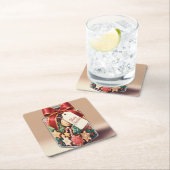 クリスマスメモリーズクッキージャールコースター スクエアペーパーコースター (インサイチュ)