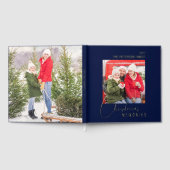 クリスマスメモリーズ家族の写真パーソナライズされた ゲストブック (全面)