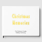 クリスマスメモリーズ家族の名前（年） ゲストブック (正面)
