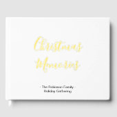 クリスマスメモリーズ家族名 ゲストブック (正面)