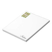 クリスマスメモ帳スイカホワイトボウ ノートパッド (回転)