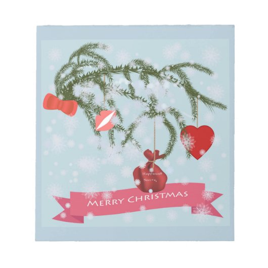 クリスマスメモ帳 ノートパッド (正面)