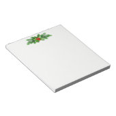 クリスマスメモ帳 – ホリーバウ ノートパッド (アングル)