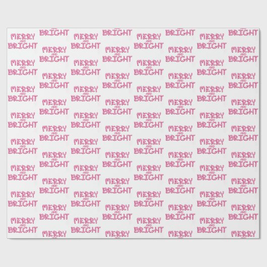 クリスマスメリーと明るいキャンディーケーンホリデー ラッピングペーパー (フラット)