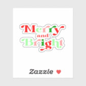 クリスマスメリーと明るいクリスマスステッカー シール (シート)