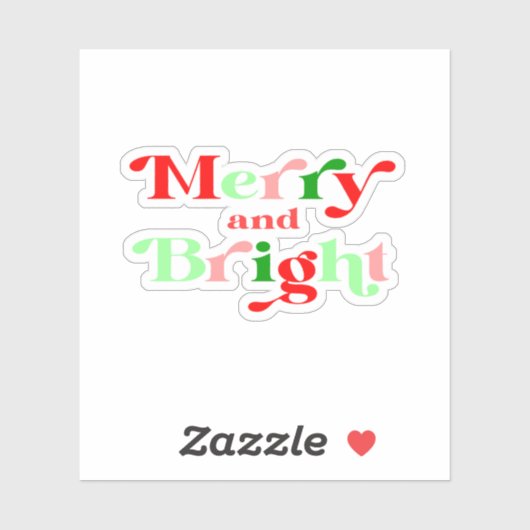 クリスマスメリーと明るいクリスマスステッカー シール (シート)