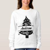 クリスマスメリーと明るいメリー,モダン,レトロな型 スウェットシャツ (正面)