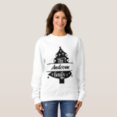 クリスマスメリーと明るいメリー,モダン,レトロな型 スウェットシャツ (正面フル)