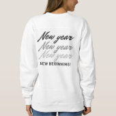 クリスマスメリーと明るいメリー,モダン，レトロな型 スウェットシャツ (裏面)