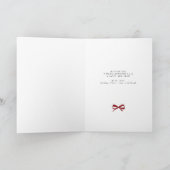 クリスマスメリーと明るい家族のエレガント写真 シーズンカード (内部)