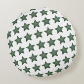 クリスマスメリーと明るい星模様 ラウンドクッション (裏面)