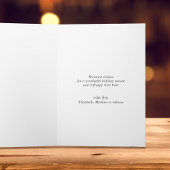 クリスマスメリーと明るい4フォトホリデー カード