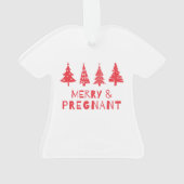 クリスマスメリーに妊娠して オーナメント (裏面)
